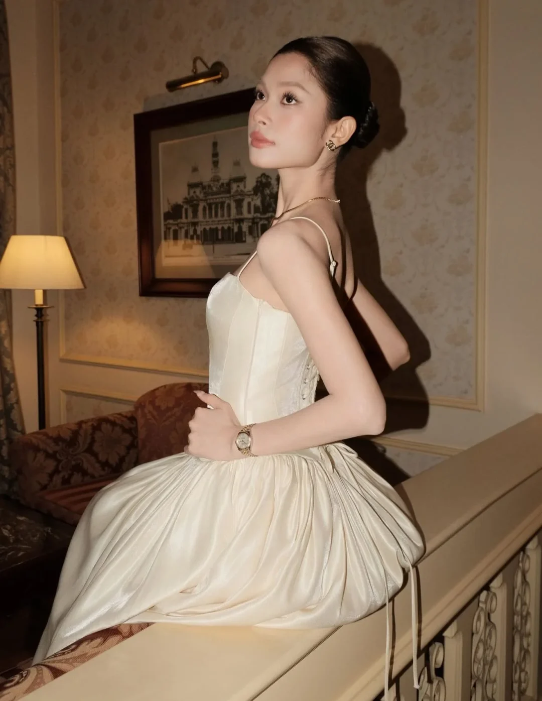 Photo 5 of Váy Dài Rubies Corset Màu Kem