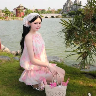 Photo 3 of Váy nữ Aguja hoa văn
