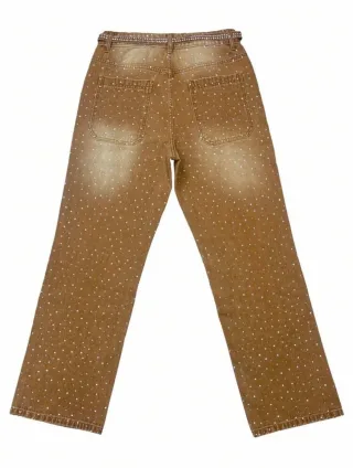 Ảnh 4 của Quần jeans đính đá nam