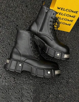 Ảnh 2 của Boots da đen nam cao gót