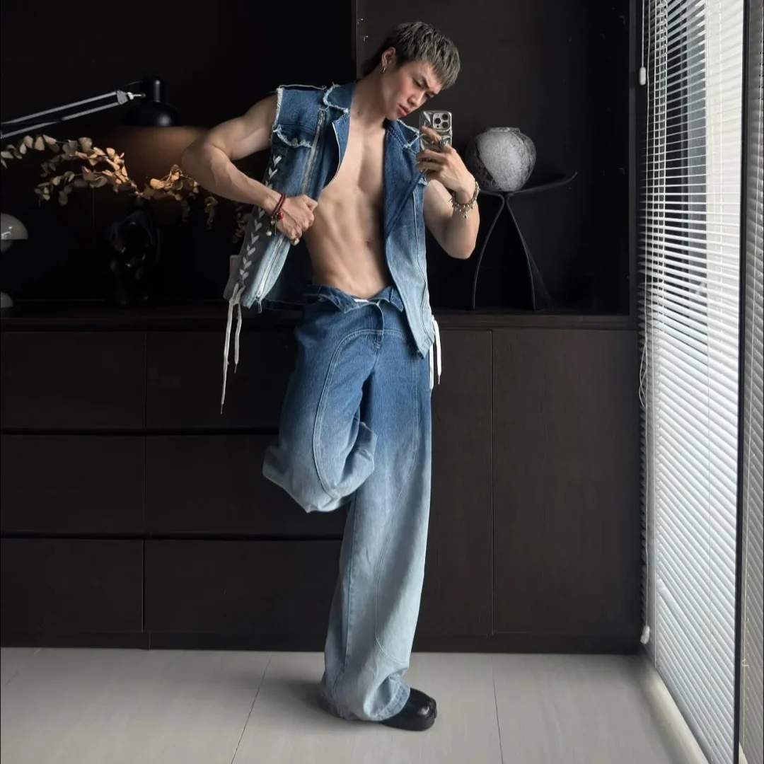 Ảnh 3 của Set jeans ống suông Gumade