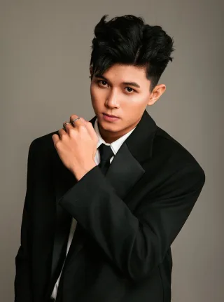 Photo 3 of Set vest đen nam độn vai