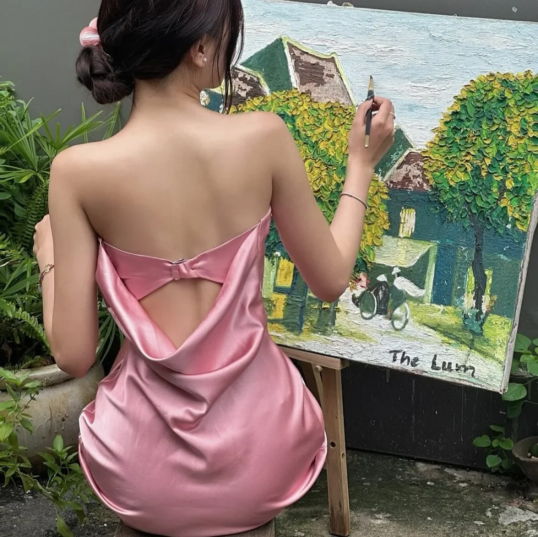 Ảnh 4 của Váy lụa dự tiệc tôn dáng