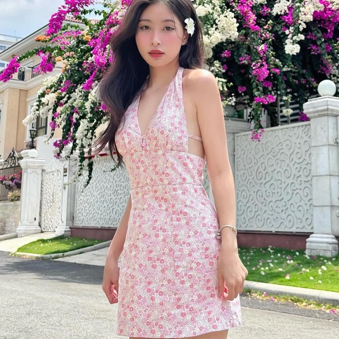 Photo 4 of Váy nữ ôm dáng lưng dây cột