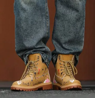 Ảnh 3 của Boots da nâu nam
