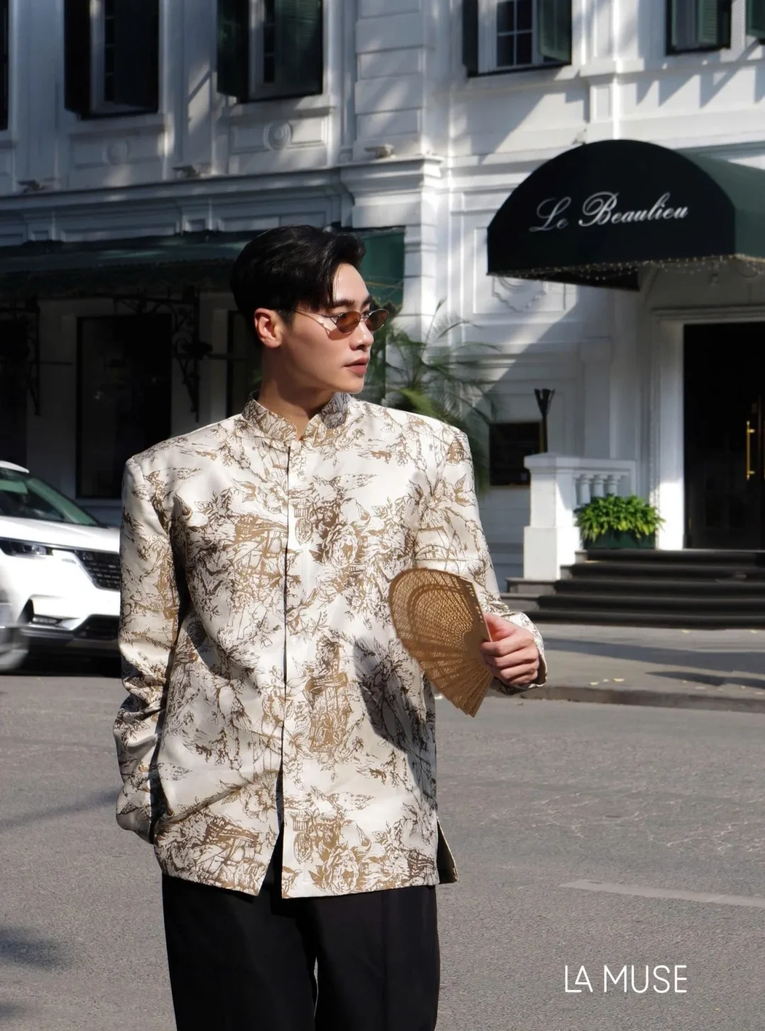 Ảnh 1 của Áo dài nam La Muse dáng ngắn