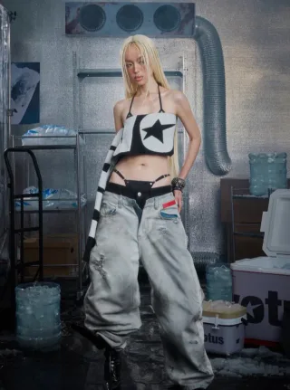 Photo 4 of Set hoodie và quần jeans wax Devotus