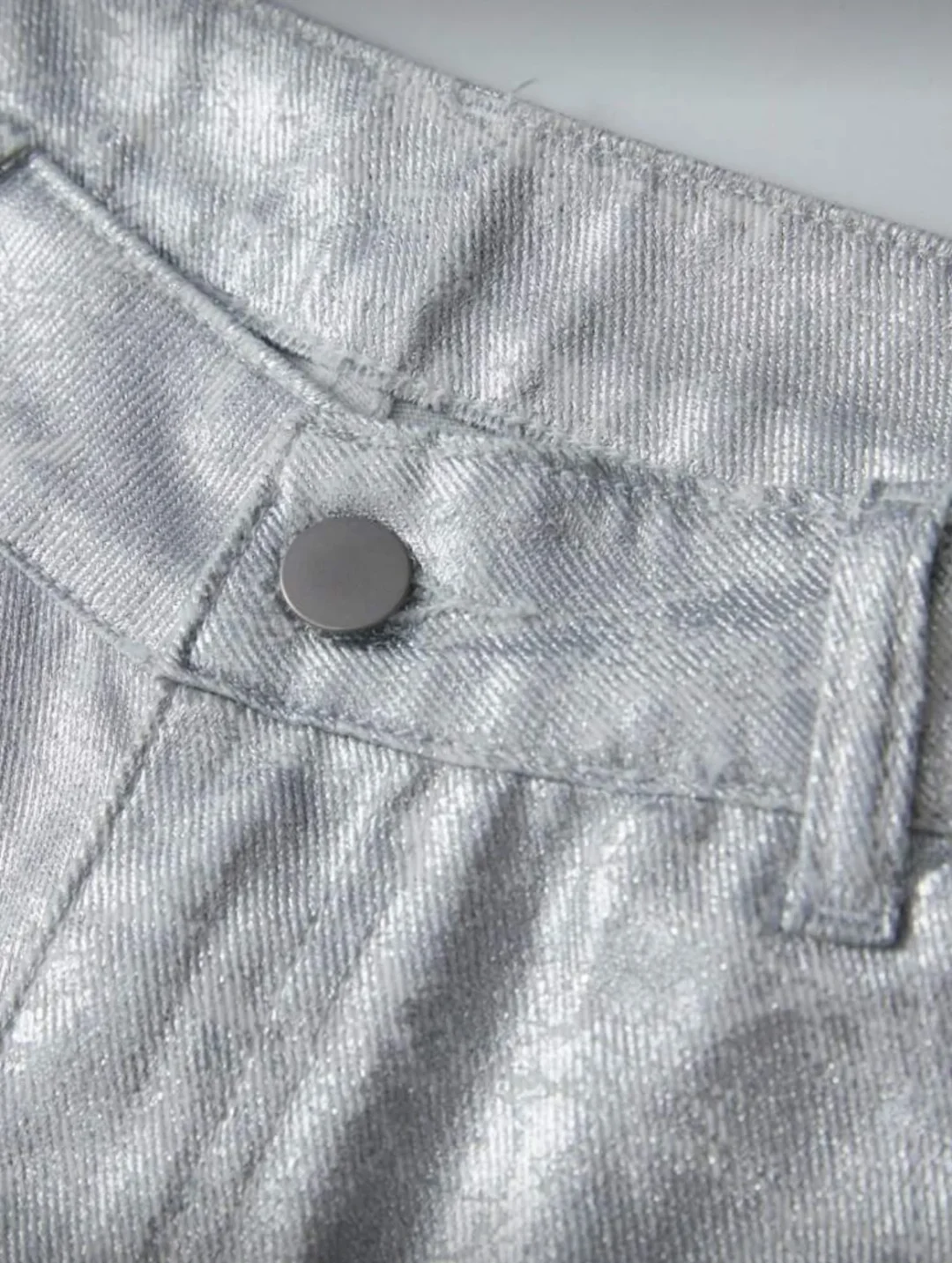 Ảnh 4 của Quần jeans ánh bạc nam