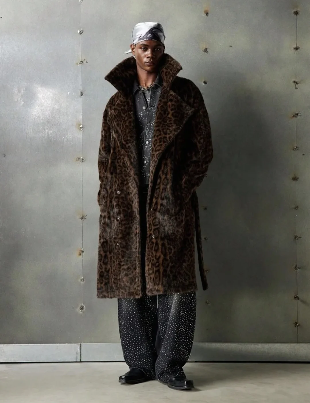 Ảnh 6 của Khoác lông da beo unisex