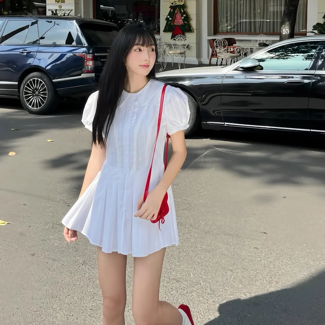 Photo 5 of Váy nữ sinh trong trẻo