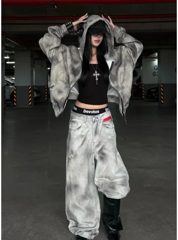 Photo 3 of Set hoodie và quần jeans wax Devotus