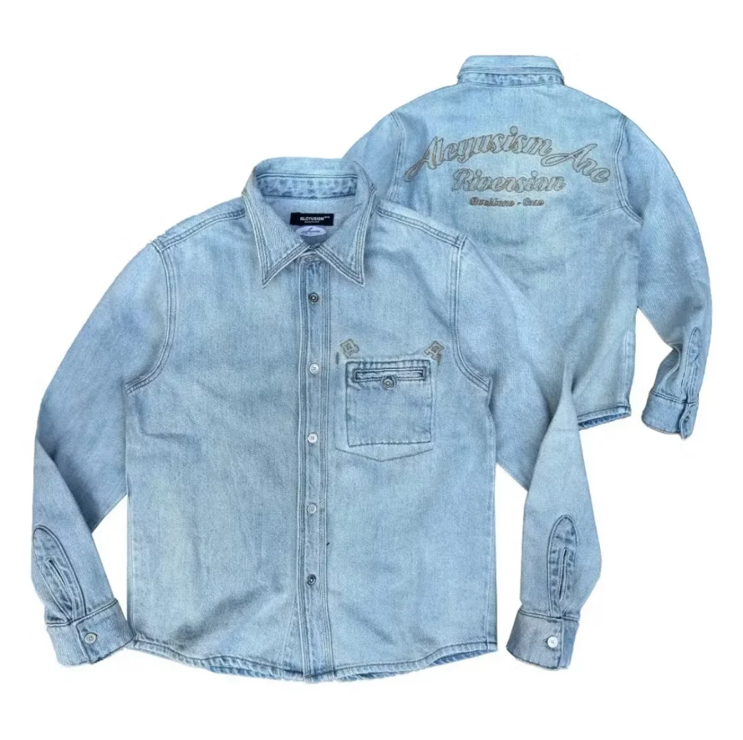 Photo 1 of Áo jeans ôm body nam