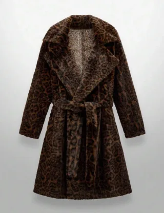 Ảnh 1 của Khoác lông da beo unisex
