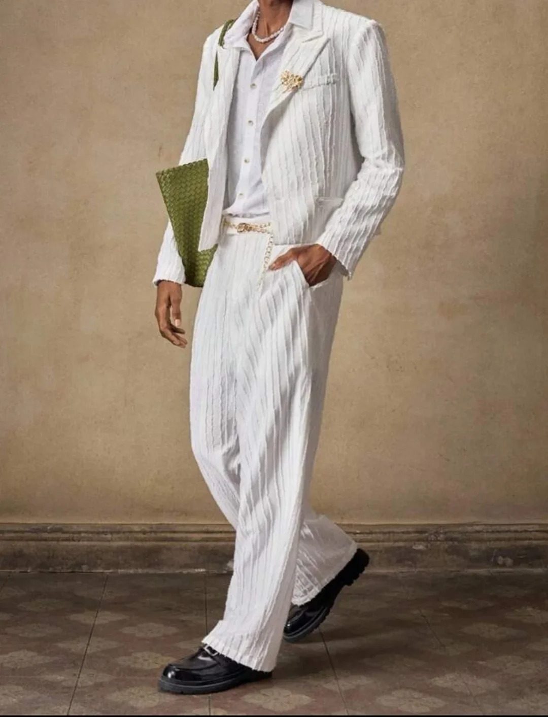 Ảnh 5 của Set blazer trắng nam