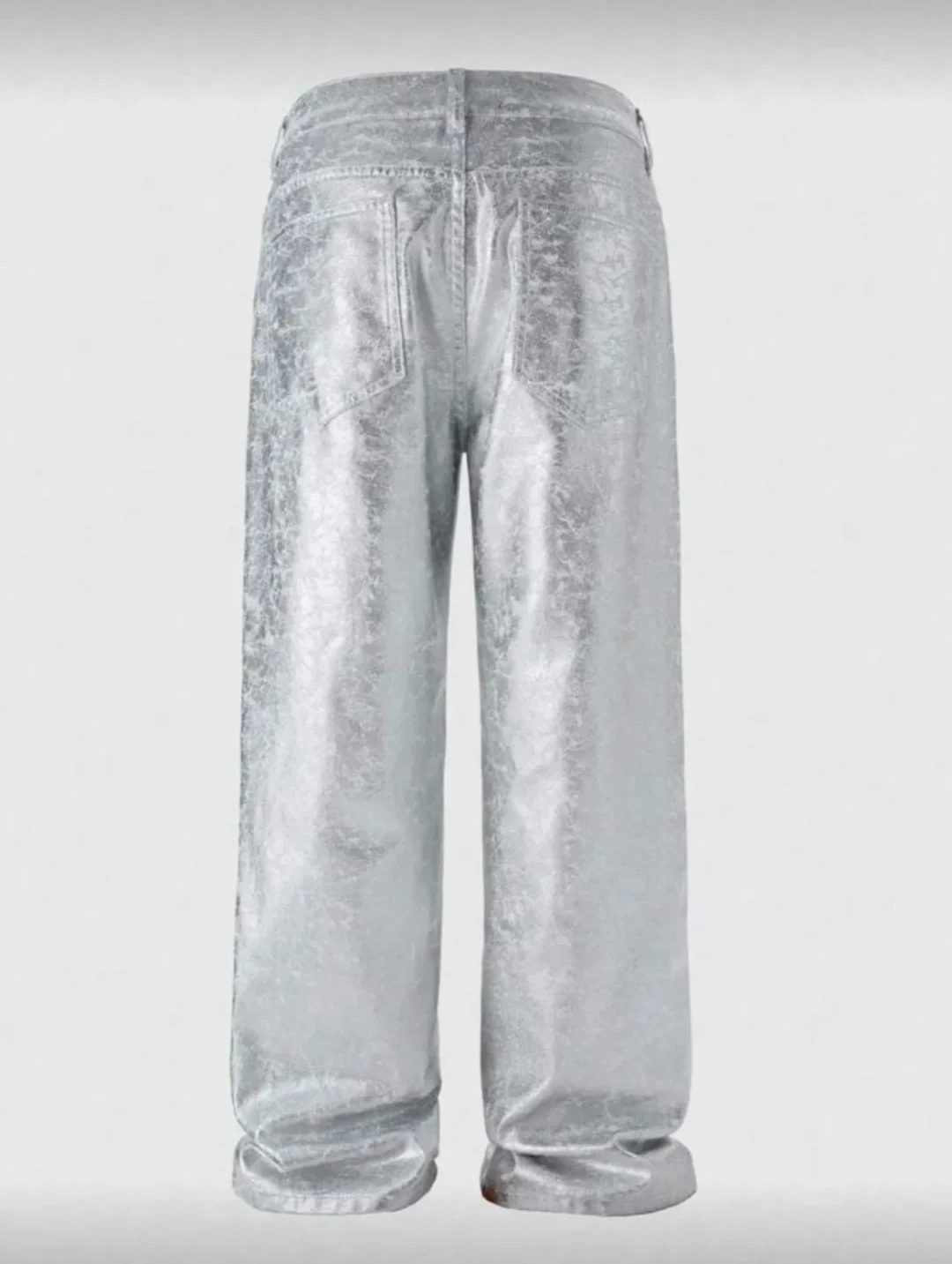Ảnh 6 của Quần jeans ánh bạc nam