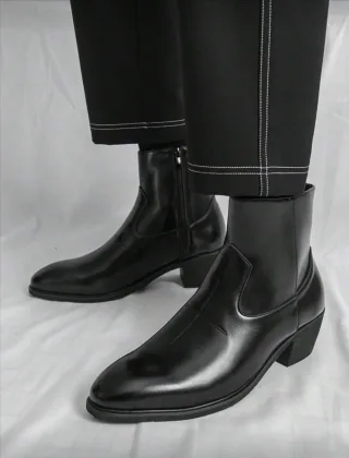 Ảnh 3 của Boots nam mũi nhọn đế cao
