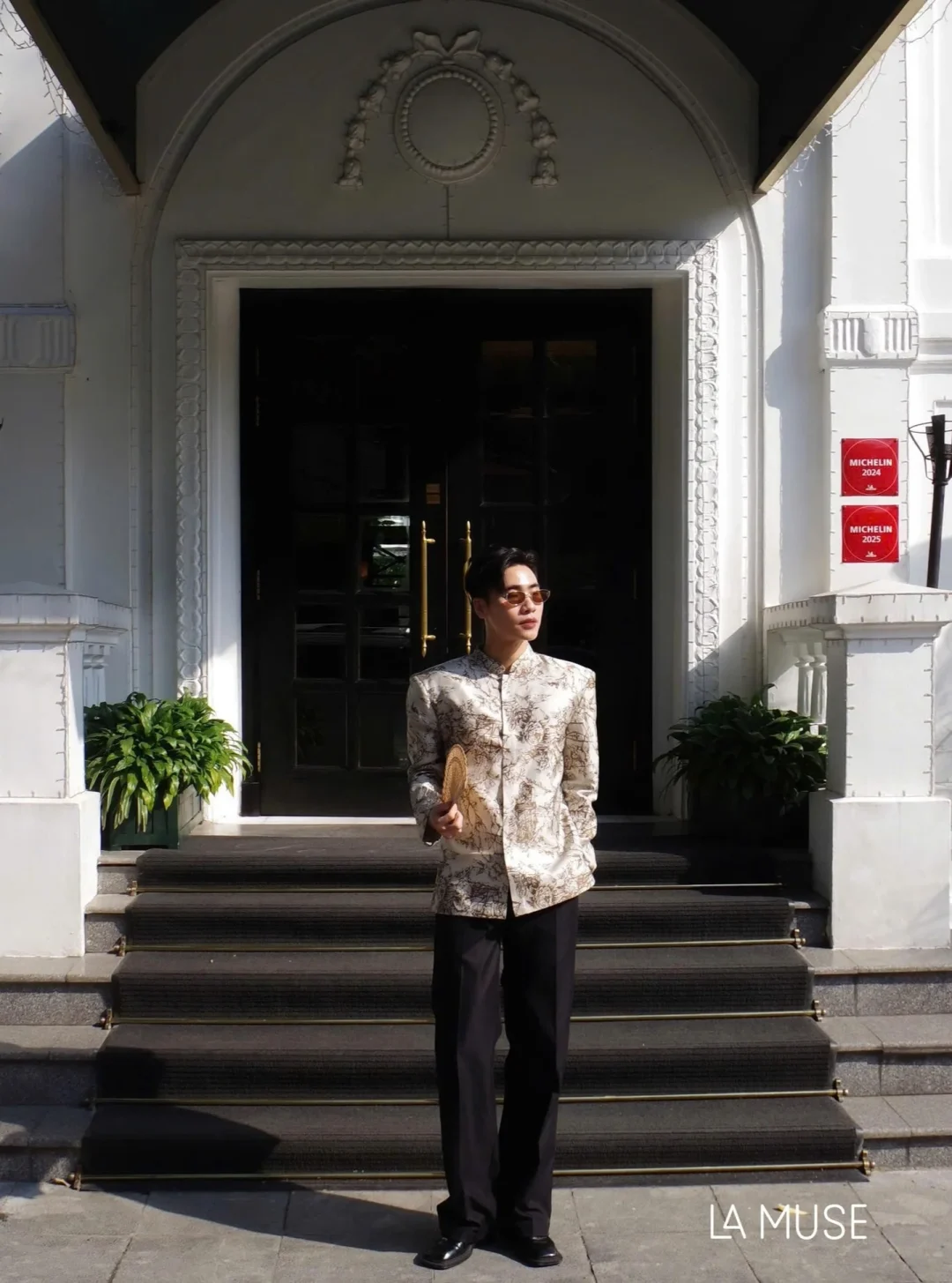 Ảnh 2 của Áo dài nam La Muse dáng ngắn