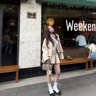 Ảnh 2 của Áo măng tô phong cách Hàn