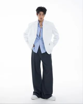 Photo 1 of Blazer trắng nam DEARMAN