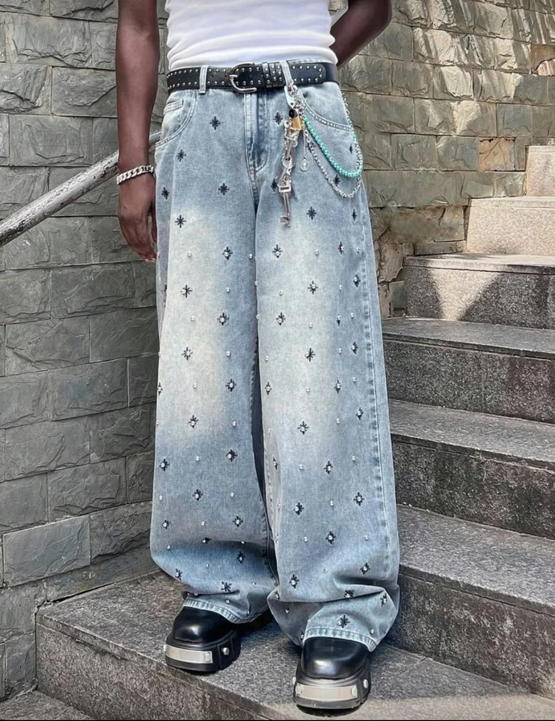 Ảnh 1 của Jeans nam đính kim loại cool ngầu