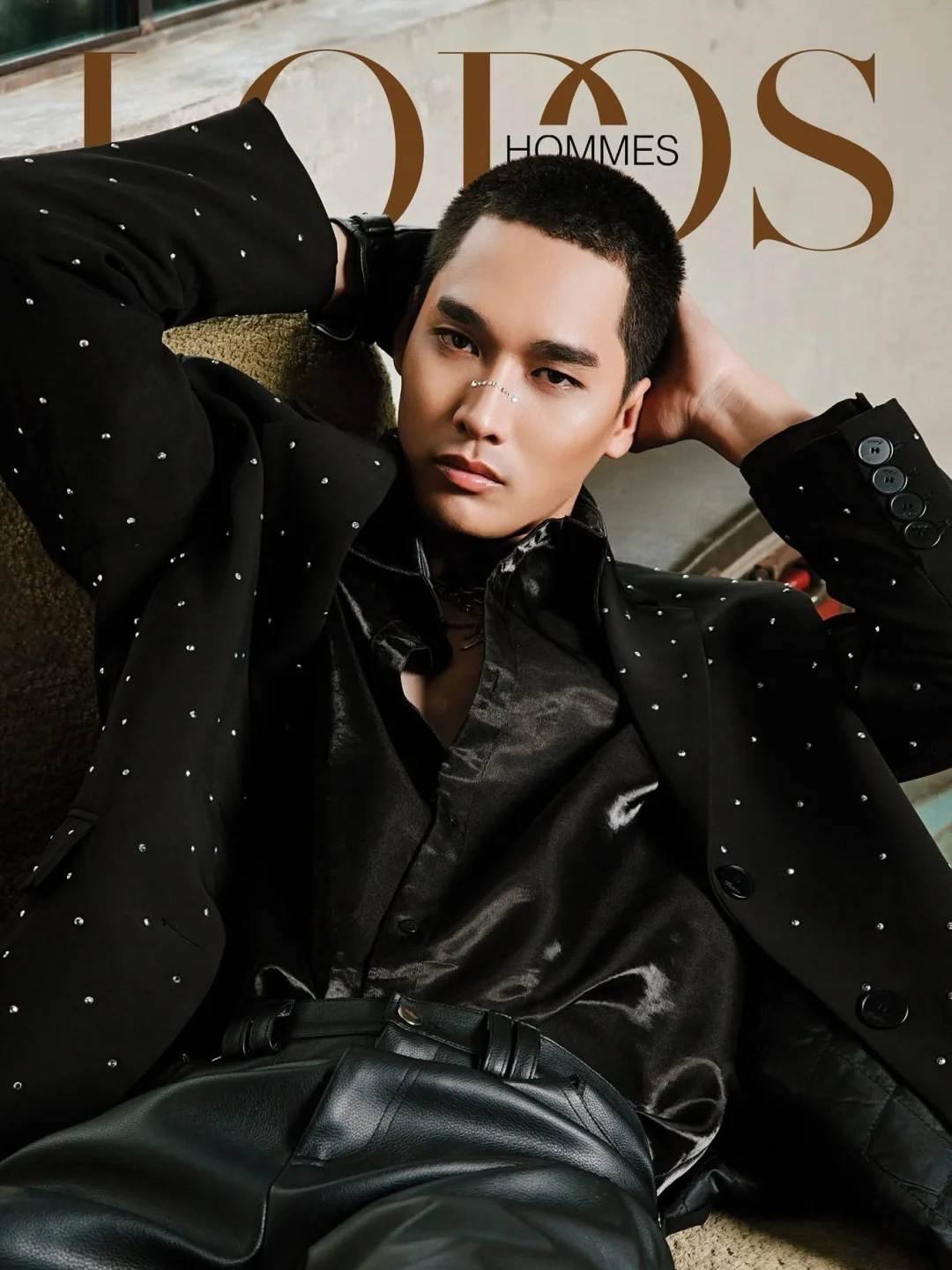 Ảnh 1 của Set blazer đính bling nam