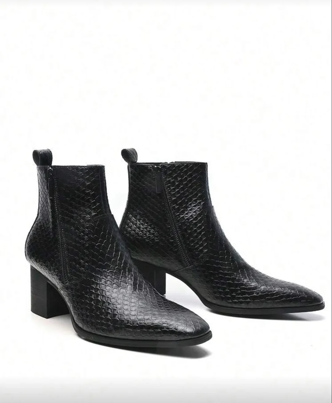 Ảnh 1 của Boots nam mũi nhọn đế cao