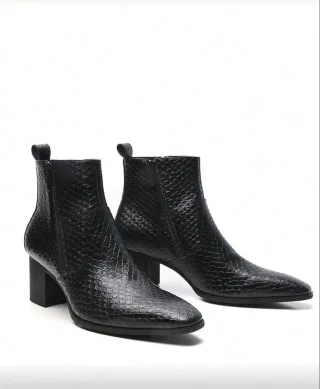 Ảnh 1 của Boots nam mũi nhọn đế cao