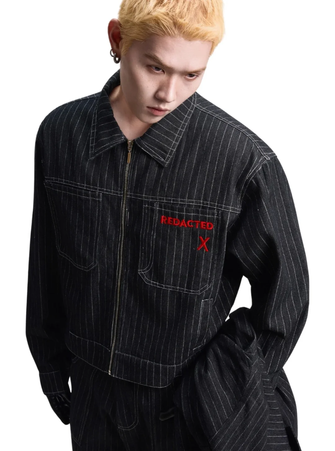 Ảnh 4 của Set jeans kẻ sọc nam