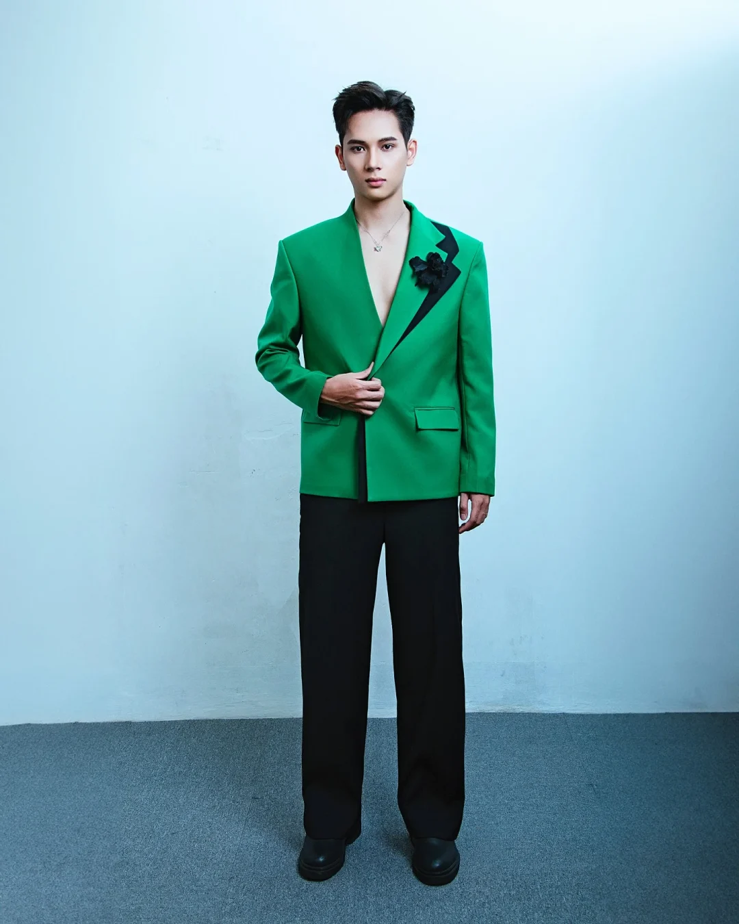 Ảnh 1 của Blazer xanh lá nam
