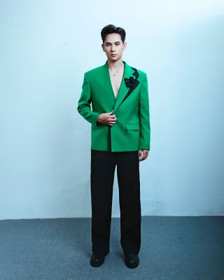 Ảnh 1 của Blazer xanh lá nam