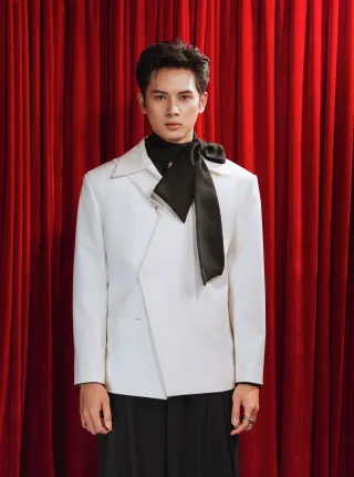 Photo 1 of Set vest đen trắng nam