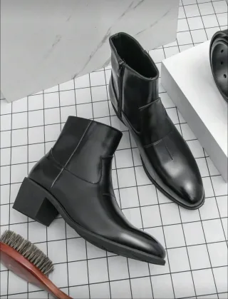 Ảnh 2 của Boots nam mũi nhọn đế cao