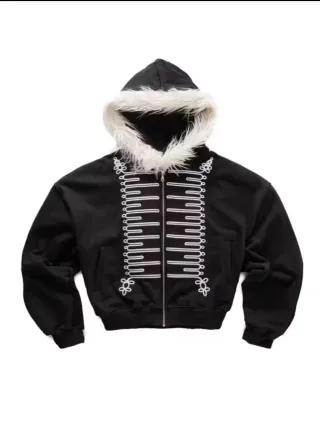 Ảnh 2 của Áo hoodie đính lông Blish