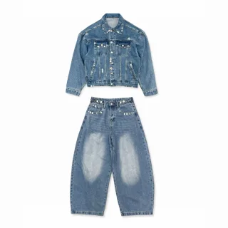 Ảnh 1 của Set jeans oversize nam