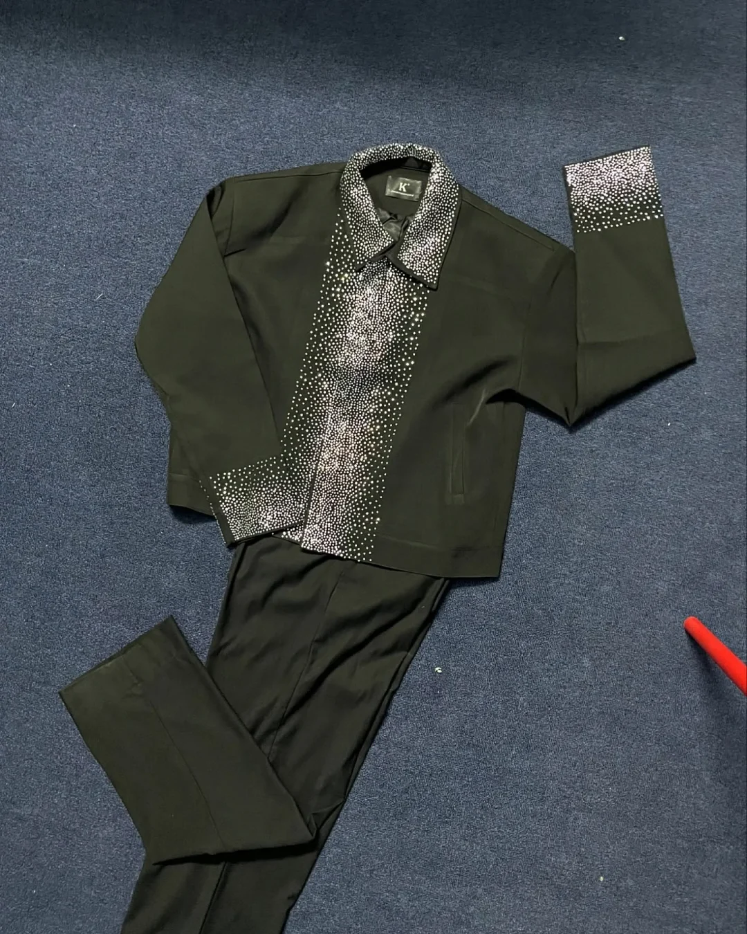 Photo 1 of Áo khoác đen bling bling nam