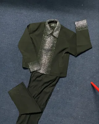 Photo 1 of Áo khoác đen bling bling nam