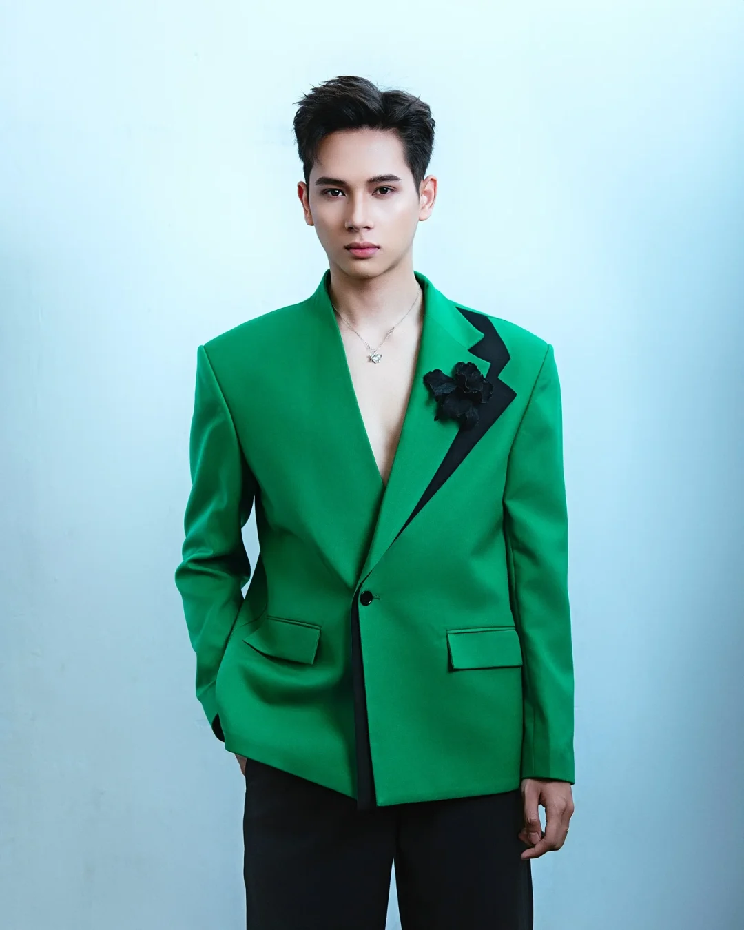 Ảnh 4 của Blazer xanh lá nam