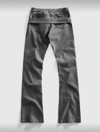 Ảnh 2 của Quần jeans wax ống loe nam