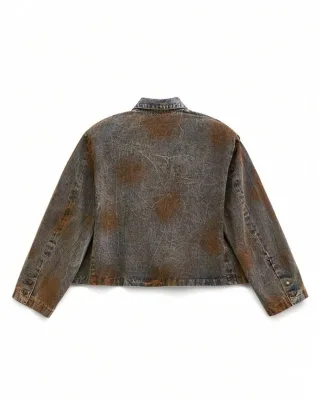 Photo 2 of Áo khoác jeans wax nam