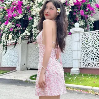 Photo 3 of Váy nữ ôm dáng lưng dây cột