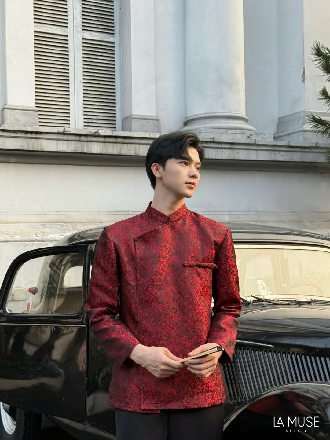 Ảnh 1 của Áo dài nam Hà Y dáng ngắn
