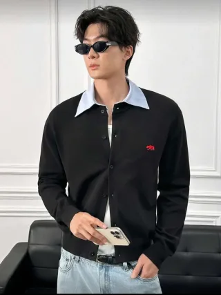 Ảnh 1 của Set cardigan jeans nam thanh lịch