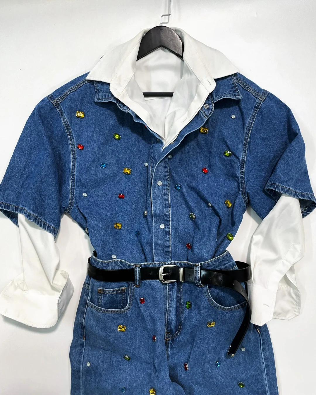 Ảnh 4 của Set jeans đính đá nam
