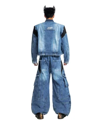 Ảnh 3 của Set jeans áo độn vai nam