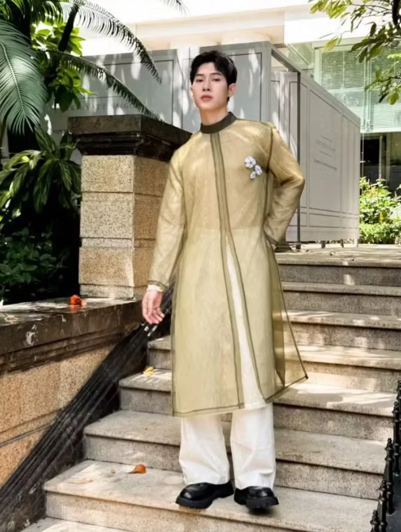 Ảnh 1 của Áo dài nam Magnus 2 lớp