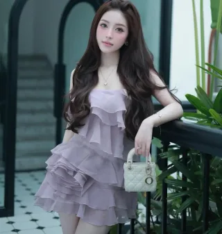Ảnh 1 của Váy lụa nữ Tipblu