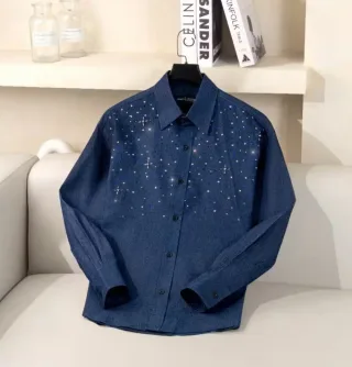 Ảnh 4 của Áo denim nam MAMO