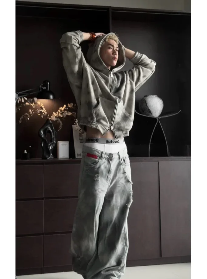Photo 6 of Set hoodie và quần jeans wax Devotus
