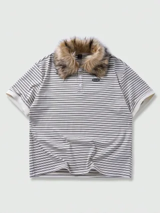 Ảnh 4 của Polo cổ lông nam
