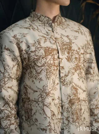 Ảnh 4 của Áo dài nam La Muse dáng ngắn